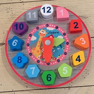 Jadore Vibrant Animal Clock Puzzle